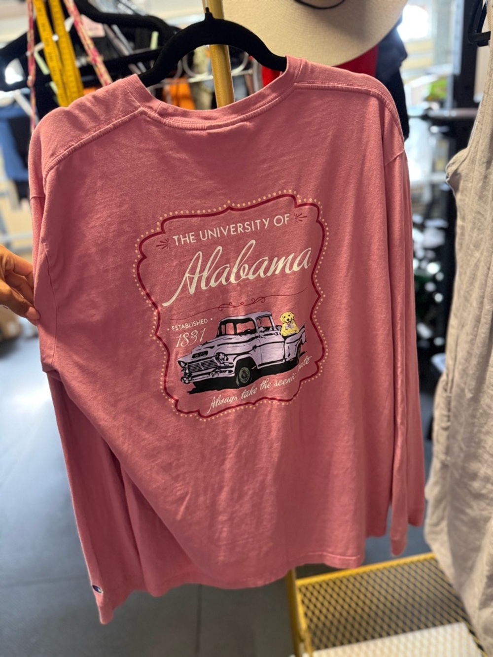 Champion Pink Pocket Tee - Authentic Athleticwear